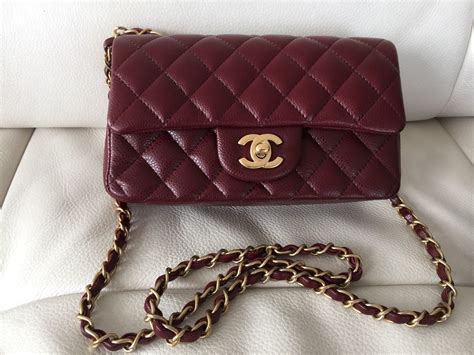 chanel black mini burgundy interior|chanel handbags for sale.